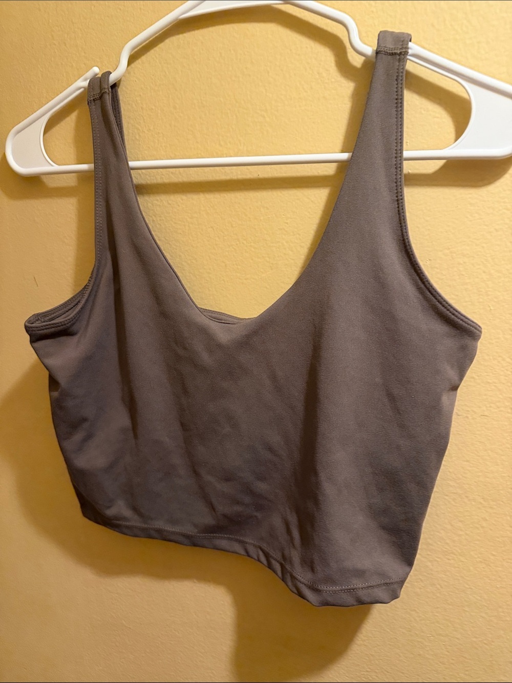 Yogalicious Brown Cropped Tank Top